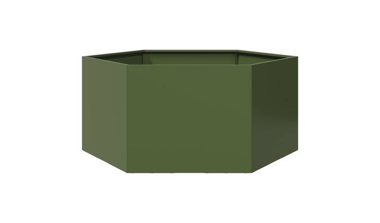 Walplus Steel Garden Planter - Olive Green - 104 x 90 x 45 cm