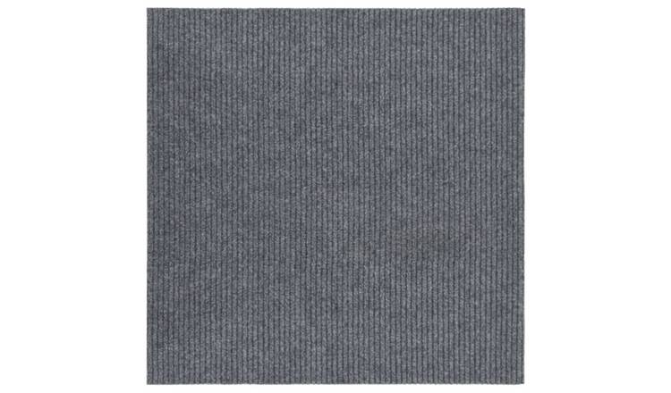 Walplus Polypropylene 2.5 mm Pile Dirt Trapper Runner - Grey - 100 x 100 cm