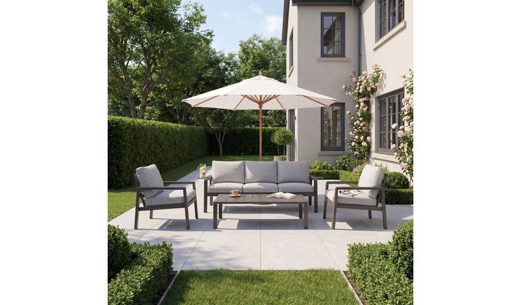 Artemis Home Lesina 4 Seat Outdoor Patio Conversation Set - Grey