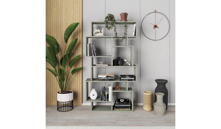 Decortie Karmato Particleboard Shelving Unit - Sage Green