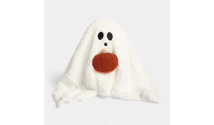 OHS Gilbert The Ghost Shaped Scatter Cushion - Cream - 30cm