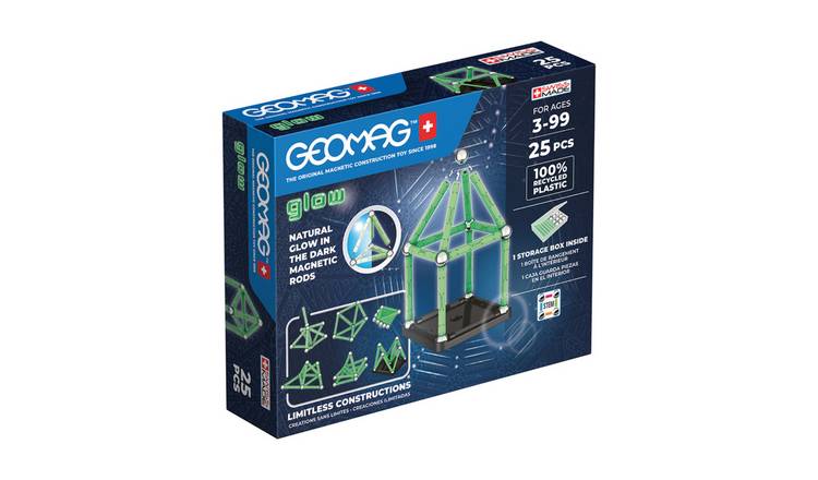 Geomag Glow Shapes 25 Piece Magnetic Block Set