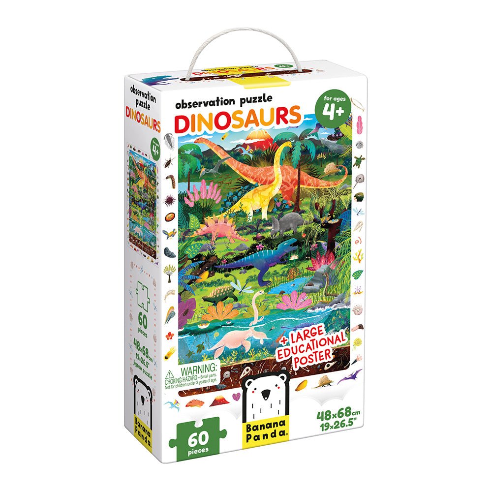 Banana Panda Observation Puzzle Dinosaurs - 60 Pieces - Image 3