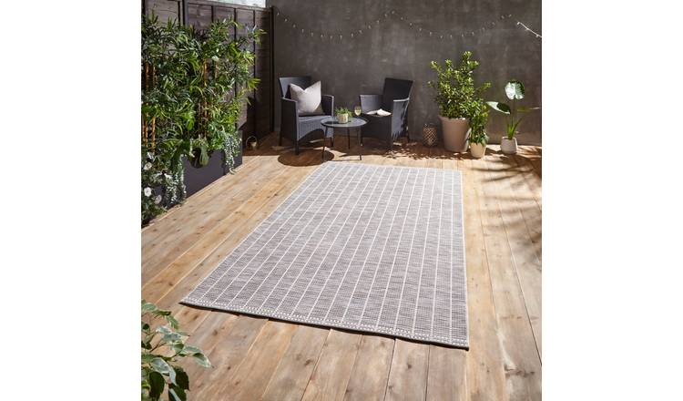 Mega Flooring Beige Modern Striped Rug - 120 x 170cm