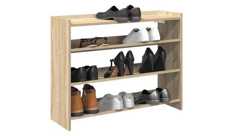 Walplus Engineered Wood Shoe Rack - Sonoma Oak - 80 x 25 x 62 cm