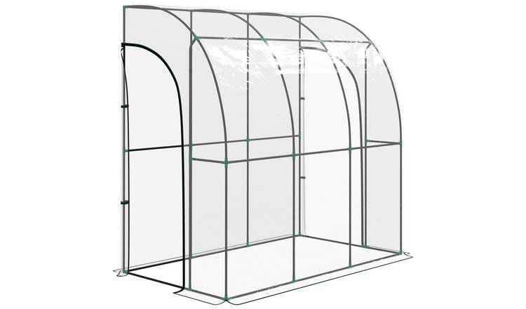 Outsunny 3 Section PVC Greenhouse - Clear