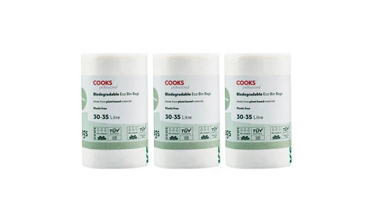 Cooks Professional Biodegradable Bin Bags 30-35L - 75 Pack