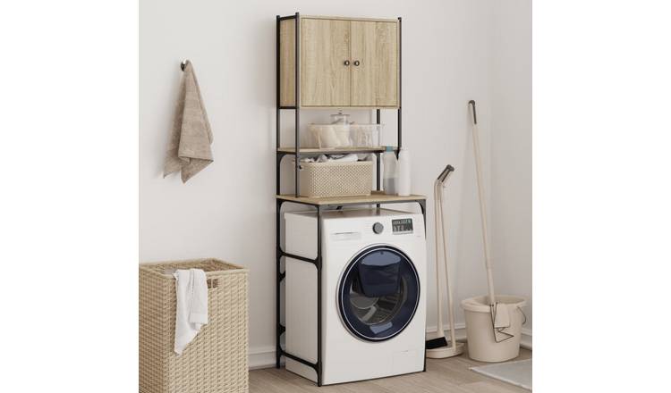 Walplus Washing Machine Cabinet - Sonoma Oak - 68 x 48.5 x 194 cm