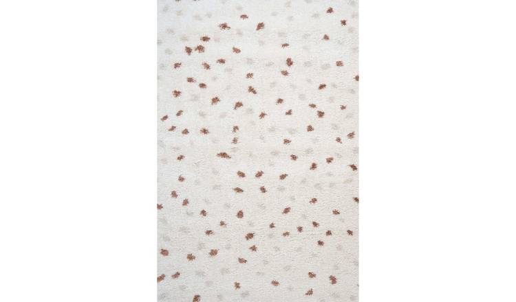 The Rugs Terracotta Moodi Spot Shaggy Rug - 160 x 230cm