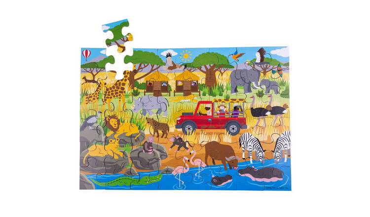 Bigjigs Toys African Adventure Floor Puzzle (48 piece) - 2 Years +