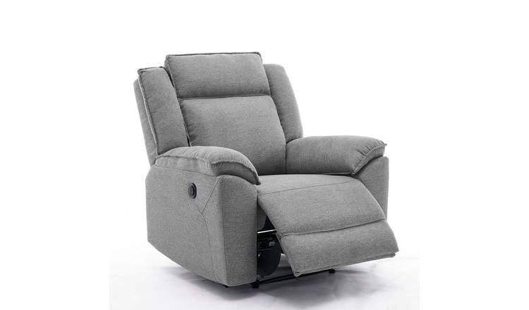 Furniture Online Skye Linen Electric Recliner Chair - Grey