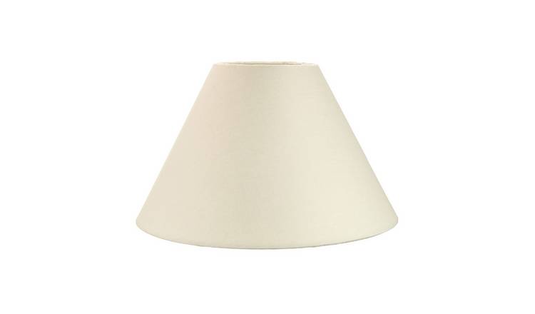Happy Homewares Cream Cotton Coolie Lampshade - 30cm