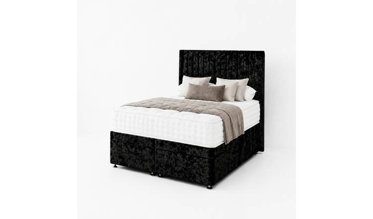 Comfy Deluxe Eva 4ft Small Double End Lift Ottoman Bed Set - Black