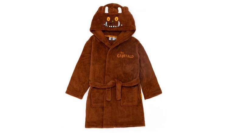 Gruffalo Friends Gruffalo Kids Unisex Bathrobe 12-18 Months - Brown