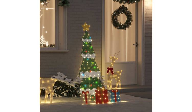 Walplus Steel Artificial Christmas Tree - Multicolour - 50 x 31.5 x 150 cm