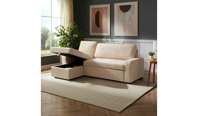 Artemis Home Coeburn Reversible Corner Sofabed with Storage - Cream