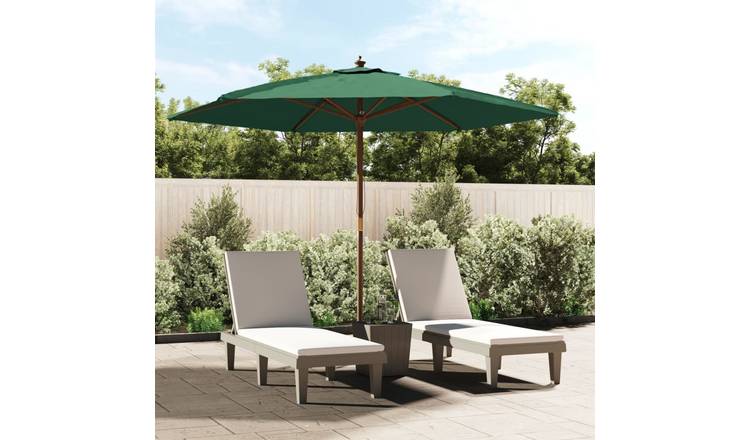 Walplus Garden Parasol - Green - 299 x 240 cm