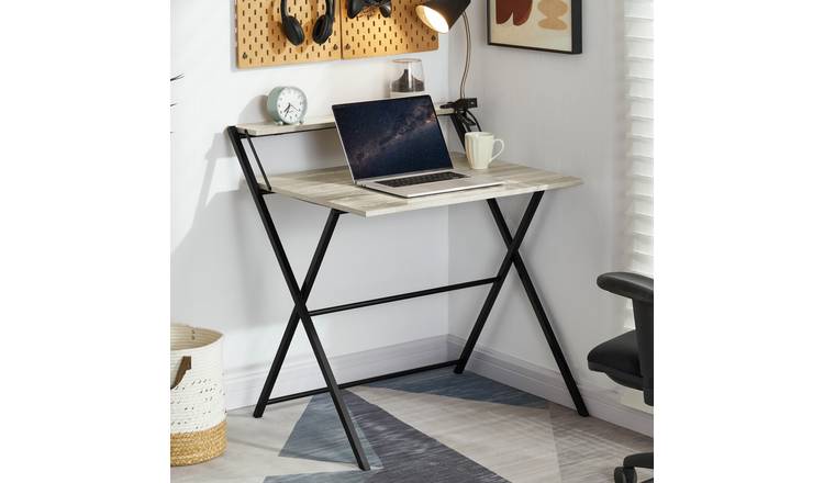 Vida Designs Brooklyn Foldable Computer Desk - Grey