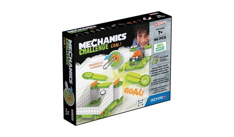 Geomag Mechanics Challenge Goal 96 Piece Magnetic Set