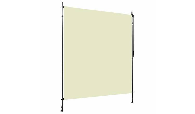 Walplus Polyester Outdoor Roller Blind - Cream - 100 x 270 cm