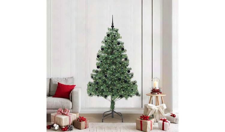 Walplus 300 LED Lights Artificial Christmas Tree 105 cm Wide - Green - 210 cm