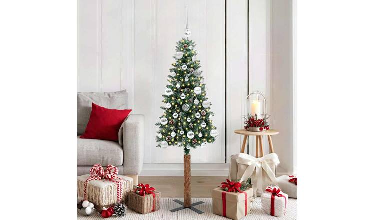 Walplus 150 LEDs Slim Artificial Christmas Tree - Green - 150 cm