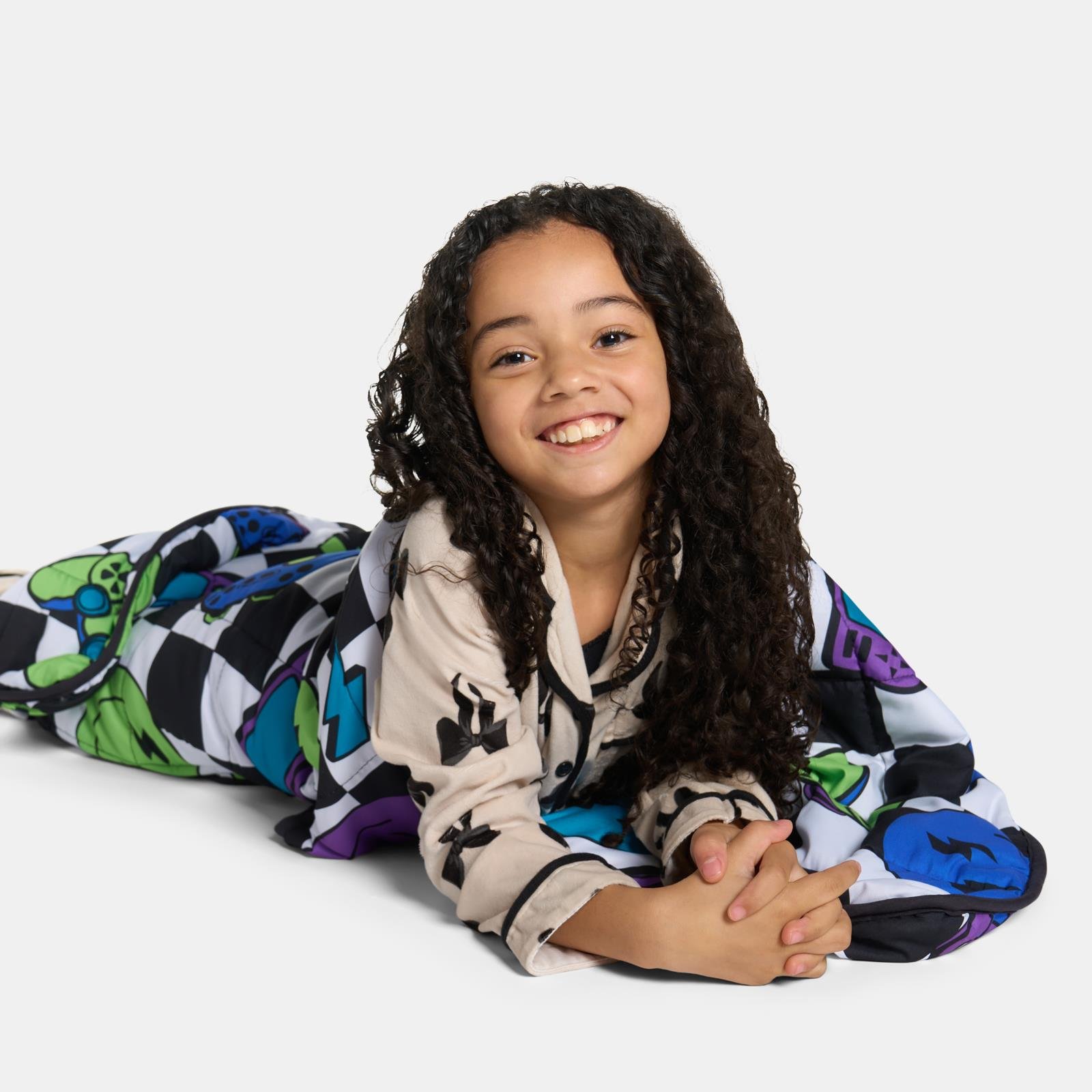 OHS Checkerboard Gaming 3kg Weighted Blanket 100x150cm - Multi - Image 3