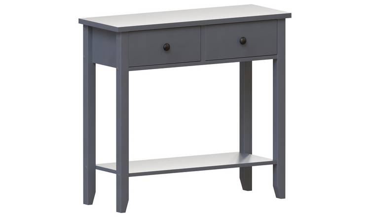 Vida Designs Windsor 2 Drawer Console Table - Grey