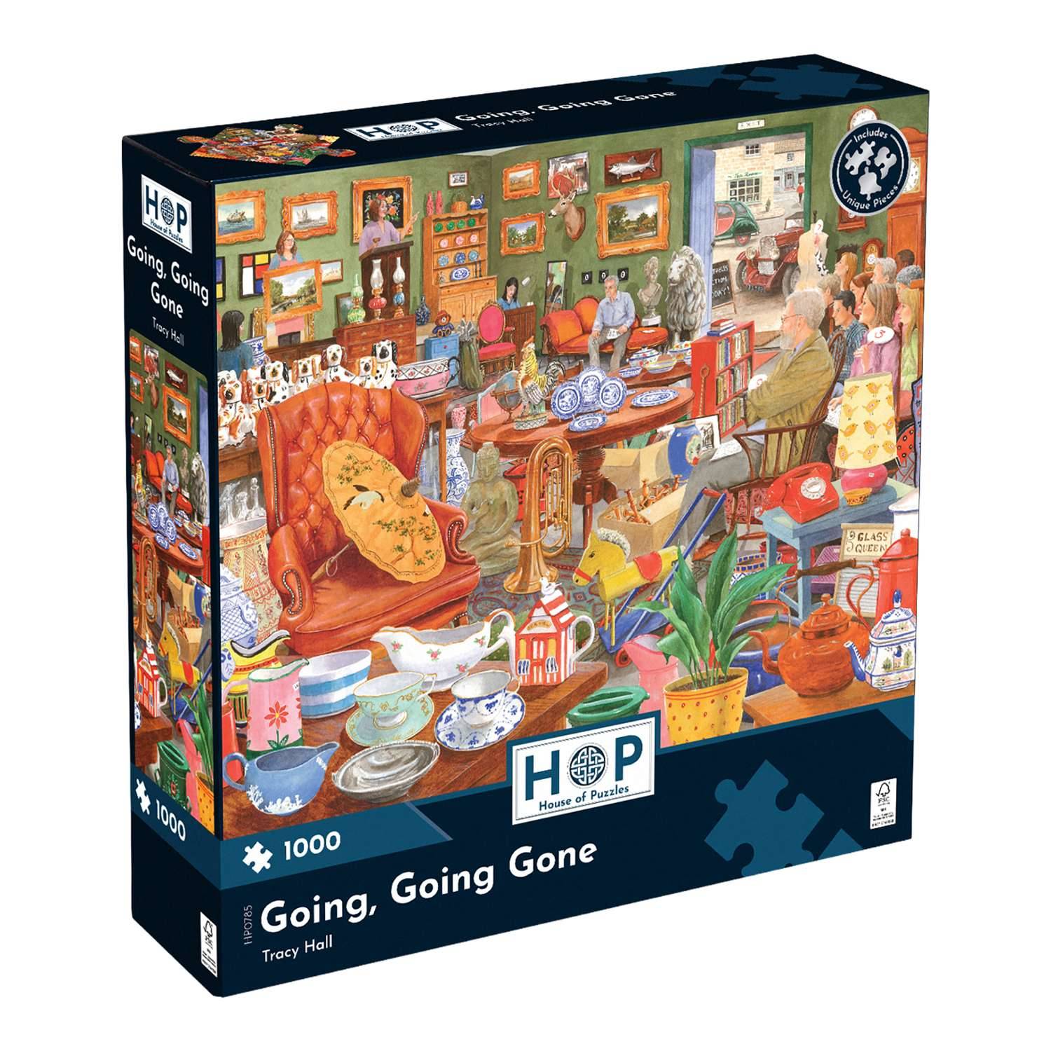 The House of Puzzles Going Going Gone 1000 Piece Jigsaw Puzzle - Image 1