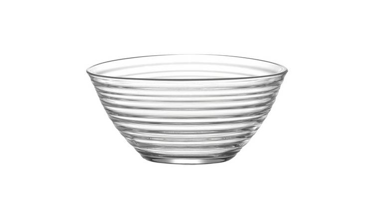 LAV Derin Glass Serving Bowl - Clear