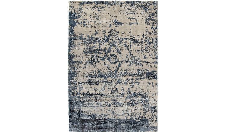 Mega Flooring Blue Traditional Abstract Rug - 200 x 300cm