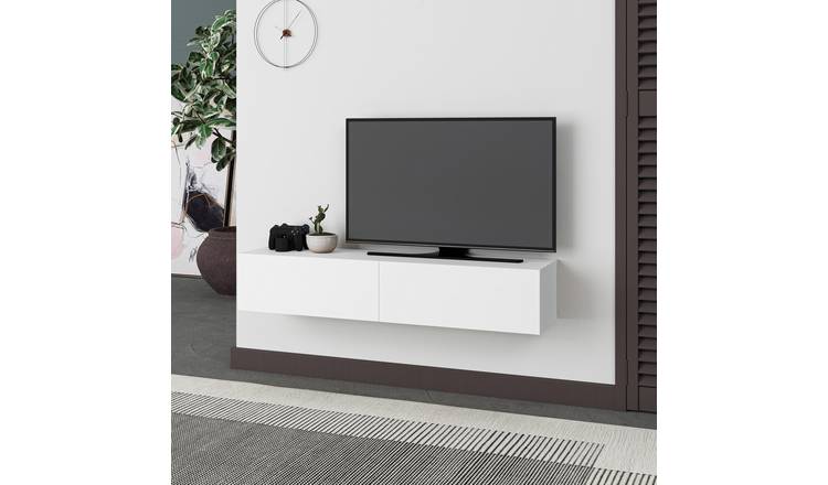 Decortie Francy Particleboard Floating TV Unit - White