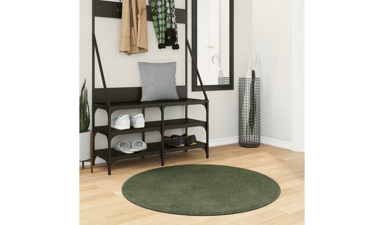 Walplus HUARTE Polyester 18 mm Pile Rug - Forest Green - 100 cm