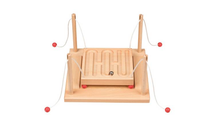 Goki Wooden Ball Parkour Skill Activity Game