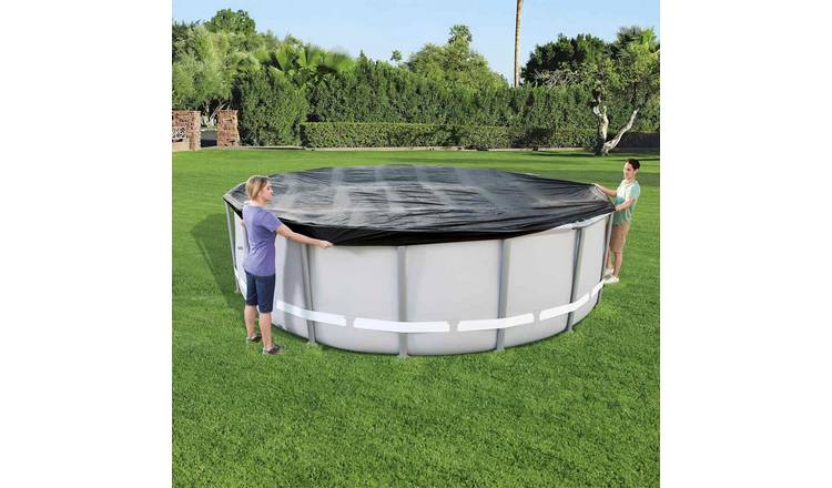 Walplus PVC Pool Cover - Anthracite - 488 cm
