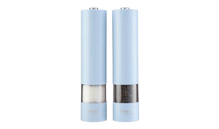 Cooks Professional Electric Salt and Pepper Mill Set - Blue
