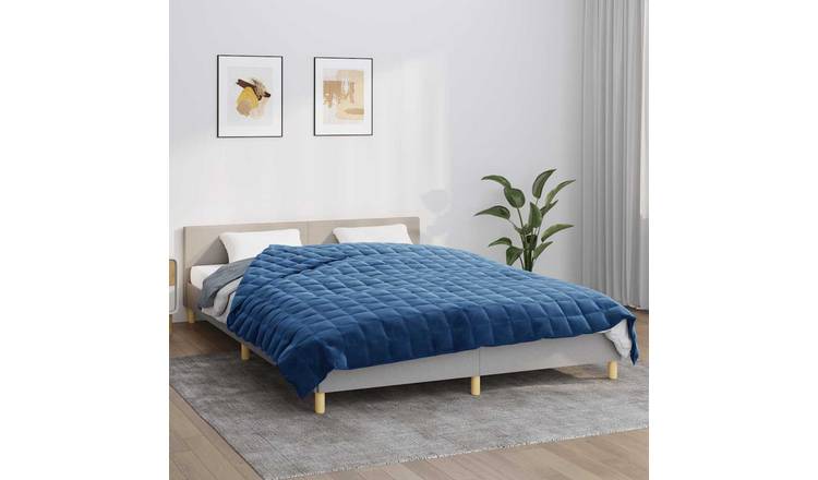 Walplus 11 kg Polyester Weighted Blanket - Blue - 220 x 235 cm