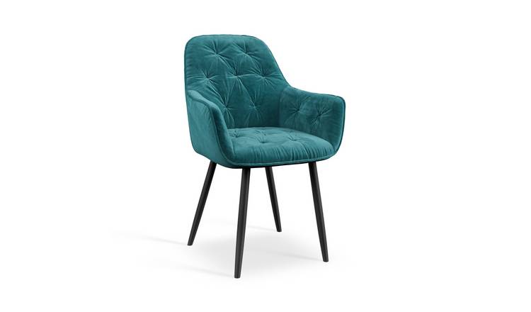 Furniture Online Anika Set Of 8 Velvet Dining Chair – Blue