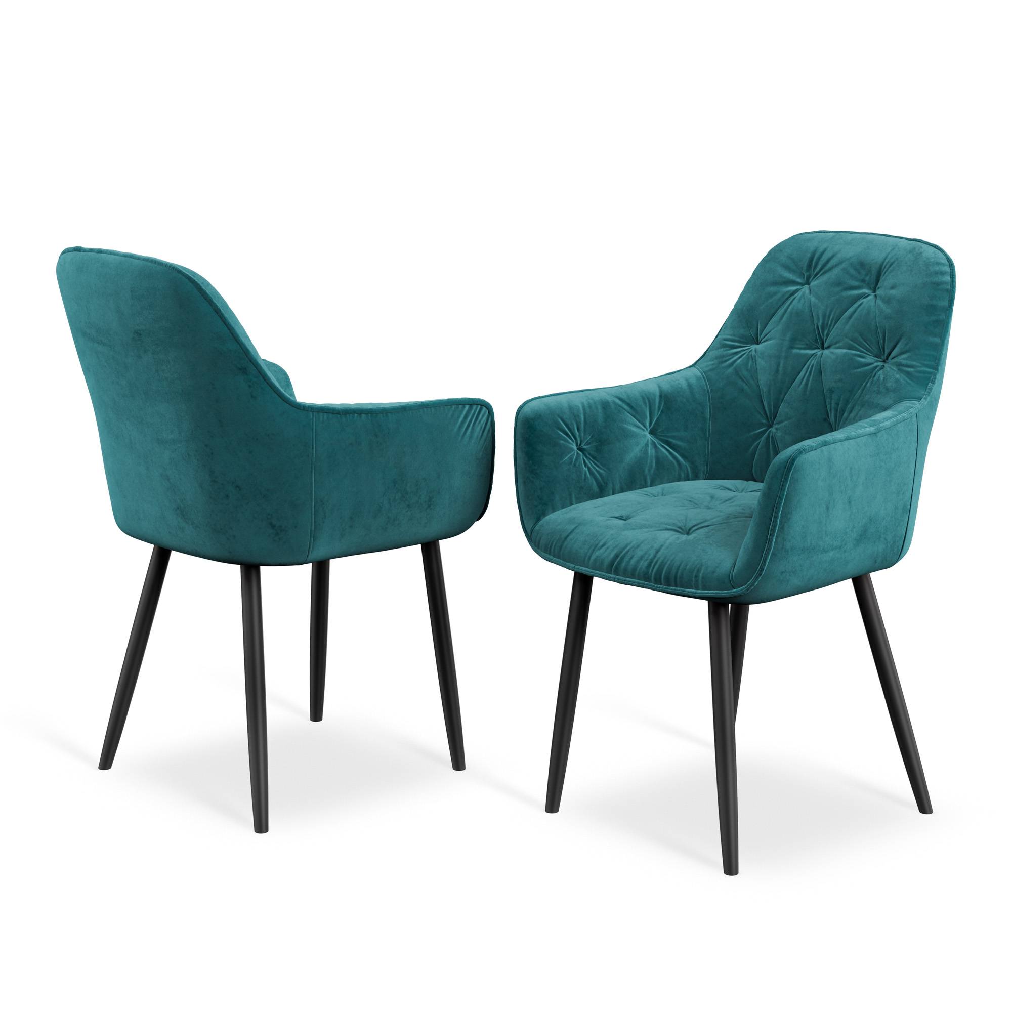 Furniture Online Anika Set Of 8 Velvet Dining Chair – Blue - Image 5
