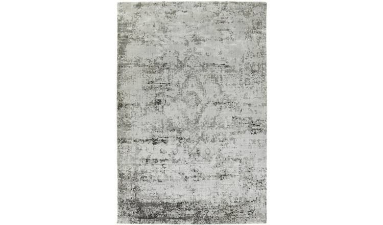 Mega Flooring Grey Traditional Abstract Rug - 80 x 150cm
