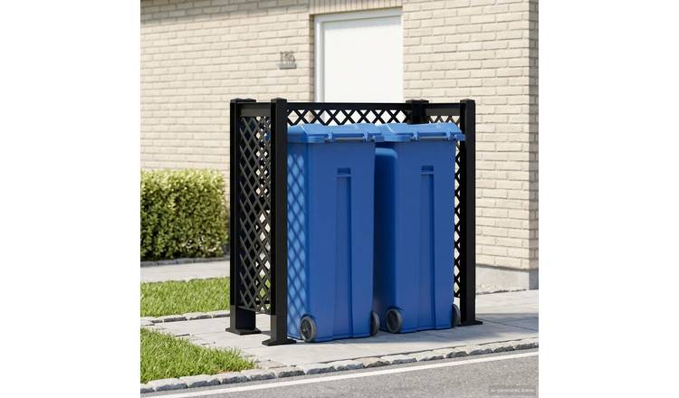 Walplus Polypropylene Garden Trellis - Anthracite - 123 x 47 x 114 cm