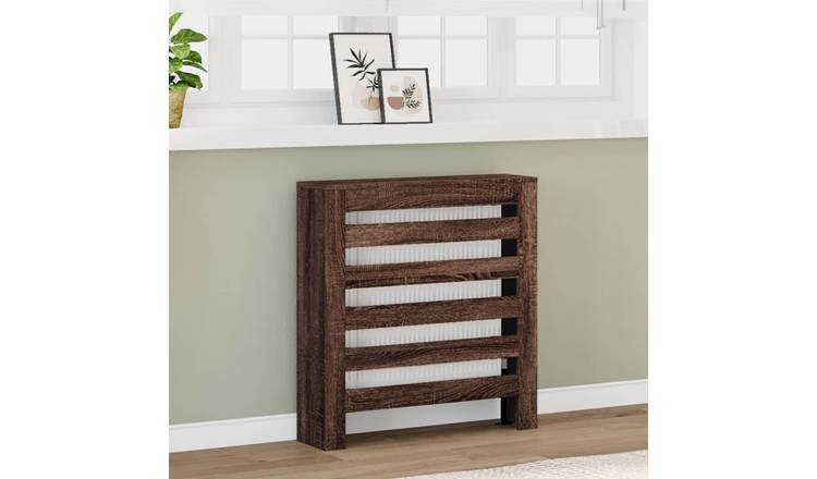 Walplus Engineered Wood Radiator Cover - Brown Oak - 78 x 20 x 82 cm