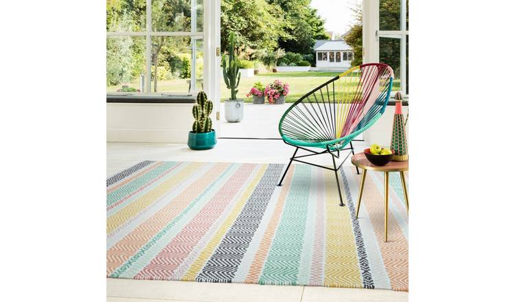 Mega Flooring Multi Modern Geometric Rug - 120 x 170cm