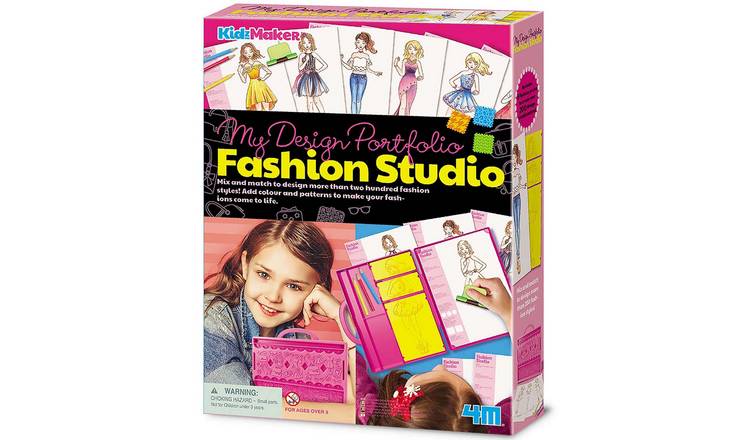 4M KidzMaker My Design Portfolio Fashion Studio - 5 Years +