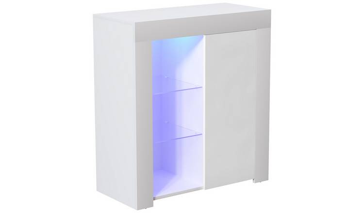 Vida Designs Azura 1 Door LED Sideboard - White