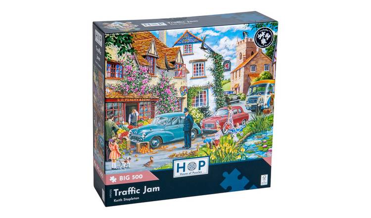 The House of Puzzles Traffic Jam BIG 500 Piece Jigsaw Puzzle