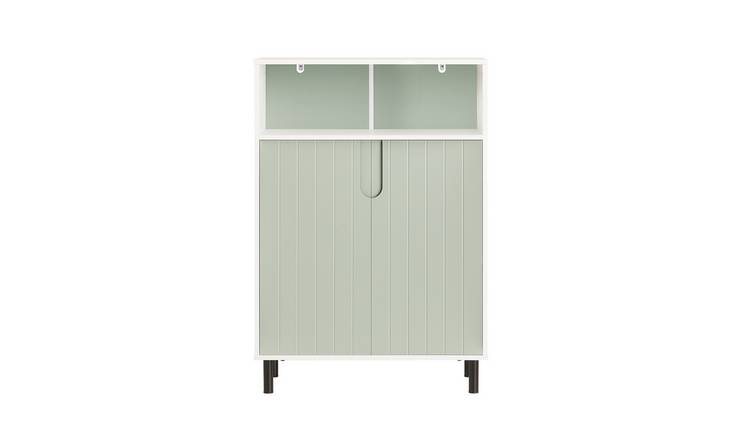 SoBuy 2 Door 1 Tier Storage Cabinet - Light Green