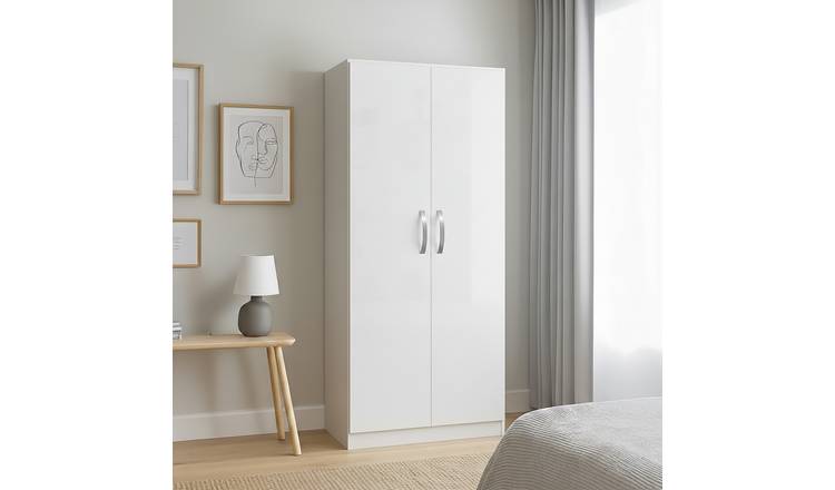 Vida Designs Hulio 2 Door Wardrobe - White
