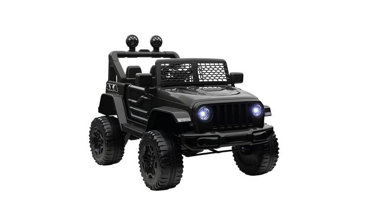 HOMCOM 12V 2 Motors 3-6 Years Remote Control Electric Ride On Car – Black
