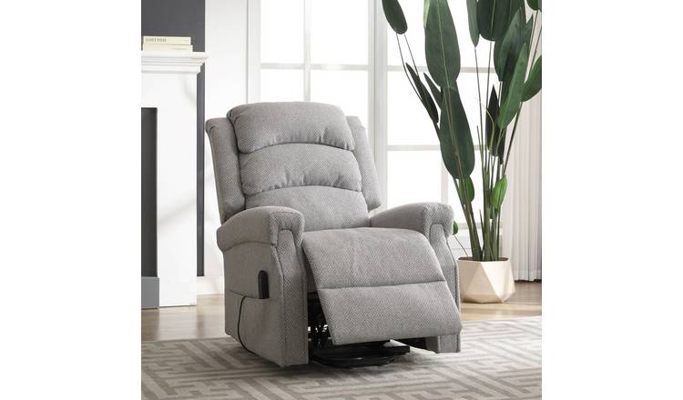 Artemis Home Eltham Dual Electric Massage Heat Mobility Recliner - Light Grey